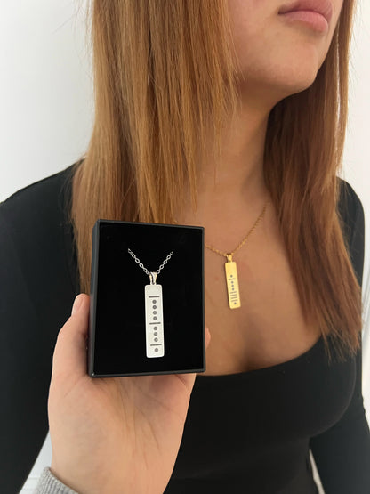 Morse Code Ketten lang 2er Set