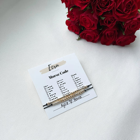 Morse Code Armbänder Classic 2er Set