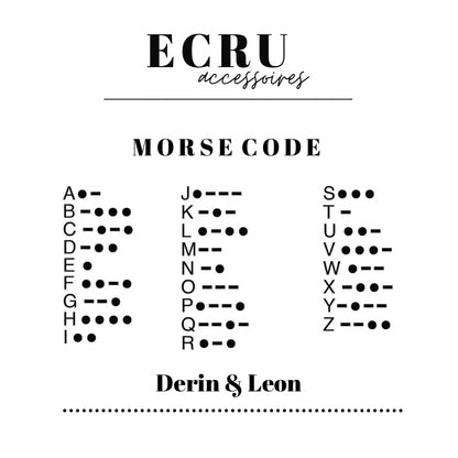 Morse Code Ketten lang 2er Set