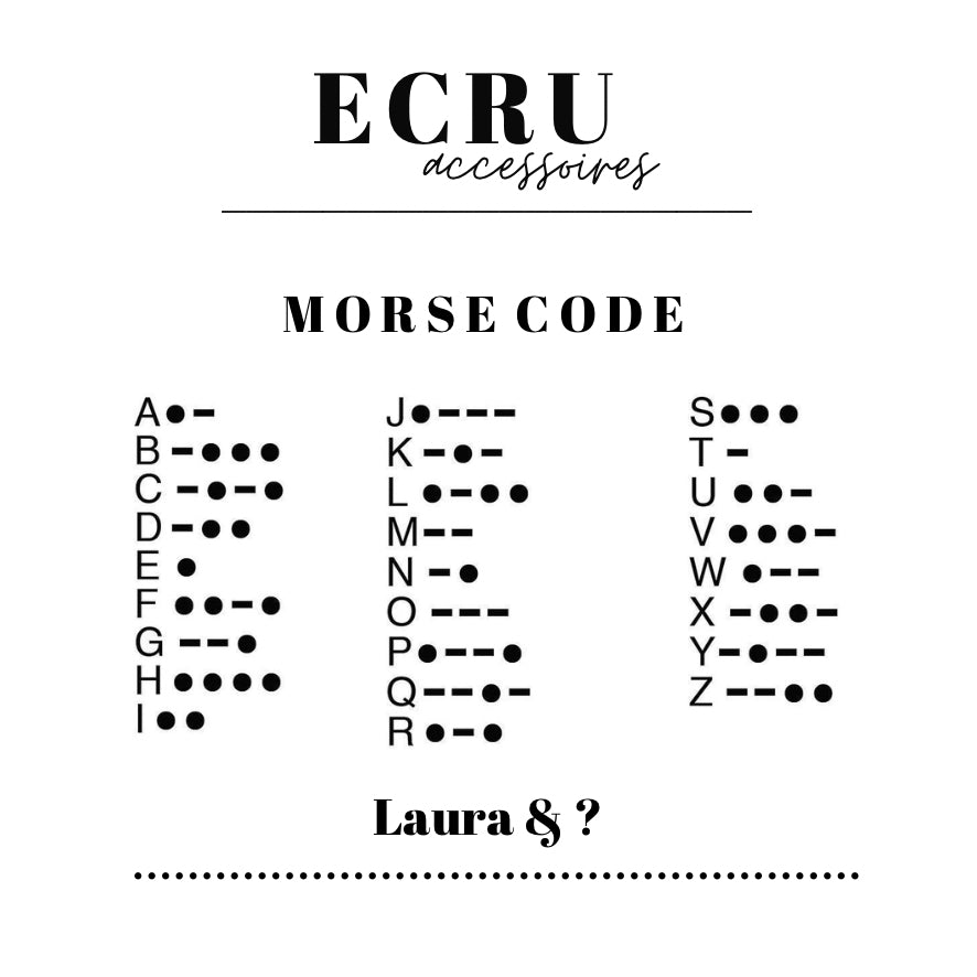 Morse Code Armbänder Gravur 2er Set